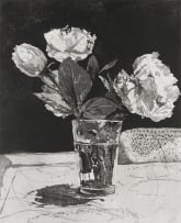 William Kentridge; Roses in Big Glass