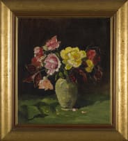 Nita Spilhaus; Roses in a Vase