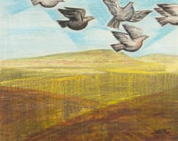 Peter Clarke; Bird Flight over Barren Plain