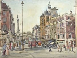 Geoffrey Terence Charlesworth; View of Nelson’s Column, Trafalgar Square
