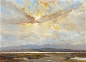 Errol Boyley; Landscape with Distant Mountains