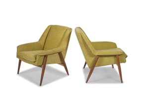 A pair of Walter Knoll 'Model 854' armchairs, for Cassina 1950s, Italy