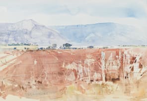 Ulrich Schwanecke; Field in a Mountainous Landscape