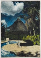 Walter Meyer; Outside Area with Swimming Pool and Palm Trees