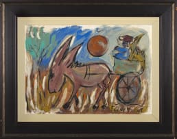 Frans Claerhout; Donkey and Cart