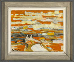 Julian Trevelyan; Sienese Landscape-Variation II, Orange