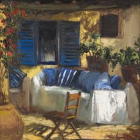 Mari Vermeulen-Breedt; Patio with Couch and Chair