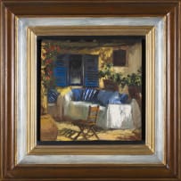 Mari Vermeulen-Breedt; Patio with Couch and Chair