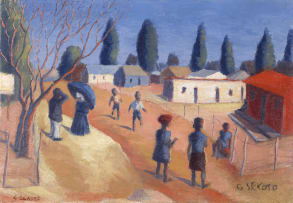Gerard Sekoto; Children at Play, Eastwood, Pretoria