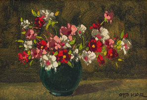 Otto Klar; Flowers in a Vase