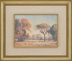 Jacob Hendrik Pierneef; Autumn Landscape