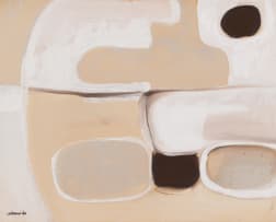 Trevor Coleman; Abstract in White and Grey