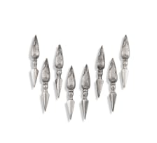 A cased set of eight silver-plate corn cob holders, Mappin & Webb, early 20th century