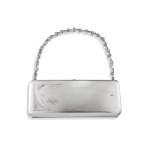 A Latvian silver bag, maker’s initials ‘RP’, early 20th century, .875 standard