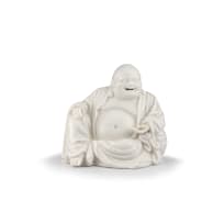 A Chinese 'blanc-de-chine' figure of Budai, Qing Dynasty, 17th/18th century