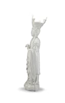 A large Chinese 'blanc de chine' figure of Guanyin, 20th century