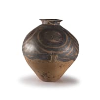 A Chinese painted pottery jar, Neolithic period, Majiayao culture, Machang phase, circa 2200-2000 B.C.