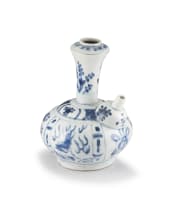 A Chinese blue and white kendi, Ming Dynasty, possibly Wanli period (1573-1620)