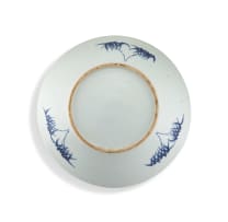 A Chinese blue and white 'boys' dish, Qing Dynasty