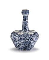 A Chinese blue and white Tulip vase, Qing Dynasty