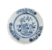 A Chinese blue and white dish, Qing Dynasty, Qianlong period (1736-1795)