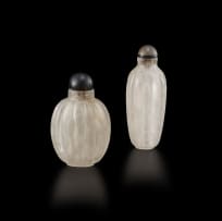 A Chinese smoky quartz snuff bottle, Qing Dynasty, late 19th century