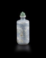 A Chinese blue and white snuff bottle, Qing Dynasty, 18th/19th century