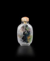 A Chinese inside-painted glass snuff bottle, Qing Dynasty, late 19th/early 20th century