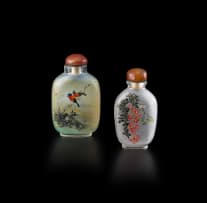 A Chinese inside-painted glass snuff bottle, Qing Dynasty, late 19th/early 20th century