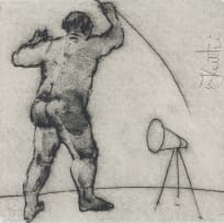 William Kentridge; Untitled (Artist Standing), from The HMV Set