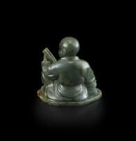 A Chinese carved jade figure, 20th century