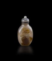 A Chinese agate snuff bottle, Qing Dynasty, late 19th/early 20th century