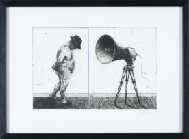 William Kentridge; Man with Megaphone