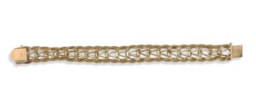 14k ornate weave bracelet