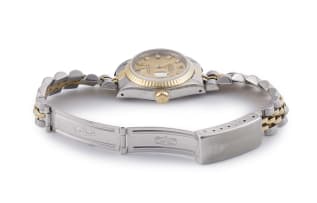 Rolex 18k yellow gold, stainless steel and diamond ‘Oyster Perpetual Datejust’ wristwatch, Ref 69173