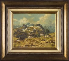 Otto Klar; Landscape with Rondawels