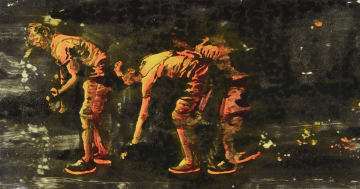 Louis Kok; Confined Movement, triptych