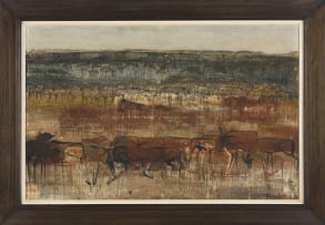 Gordon Vorster; Antelope in a Field