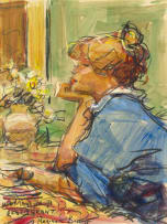 Adriaan Boshoff; Woman in a Restaurant