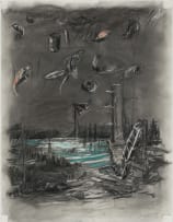William Kentridge; Untitled (Drawing from The Deluge Series)