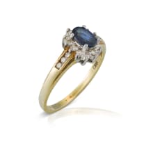 9k two-tone sapphire ring