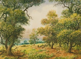 Gerard Bhengu; Landscape with Trees