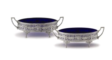 A pair of Austro-Hungarian silver dishes, Vienna, 1806