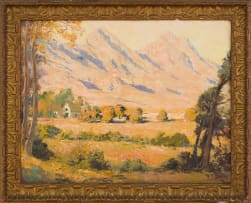 Edward Roworth; Landscape with Mountains and Trees