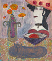 Nina Romm; Romance of Fabric Light, Spring Flowers
