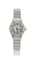 Cartier 18k gold and stainless steel ‘Santos’ wristwatch