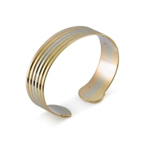 18k tri-colour bangle