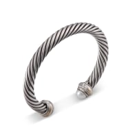 925 silver and 14k gold cable bracelet, David Yurman