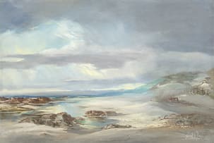 Gabriel de Jongh; Beach Scene