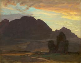Walter Gilbert Wiles; Sunset, Devil's Peak